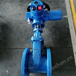 球墨铸铁普通开关型电动法兰闸阀