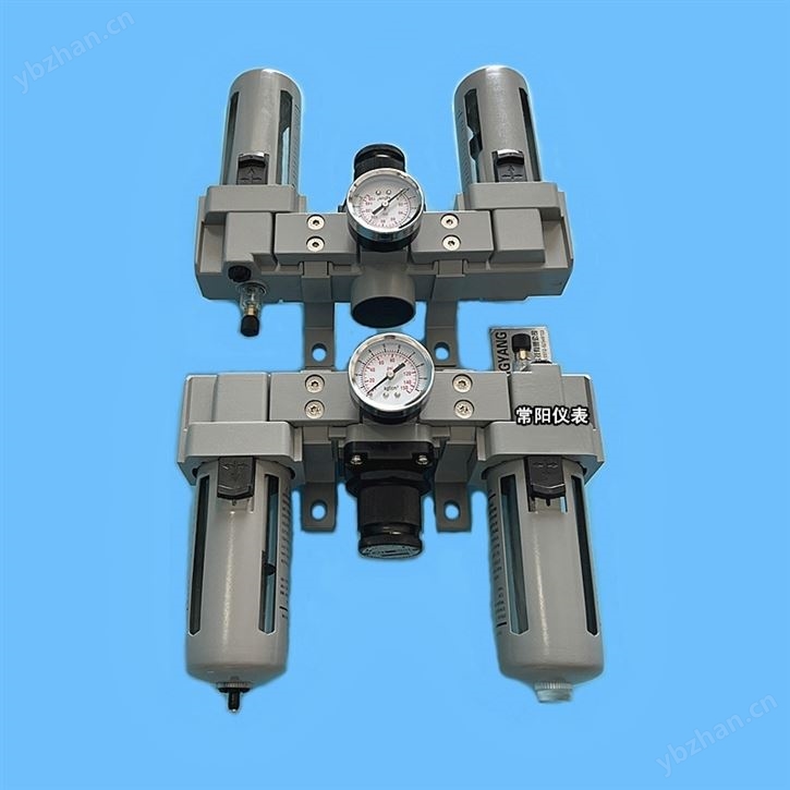 氣源三聯件 DN25 過濾調壓潤滑一體無管連接