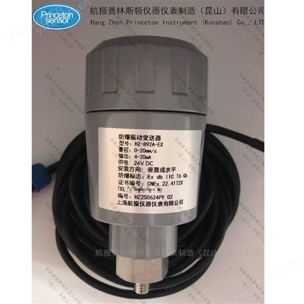 防爆振動(dòng)傳感器帶防爆證CT6.航振牌