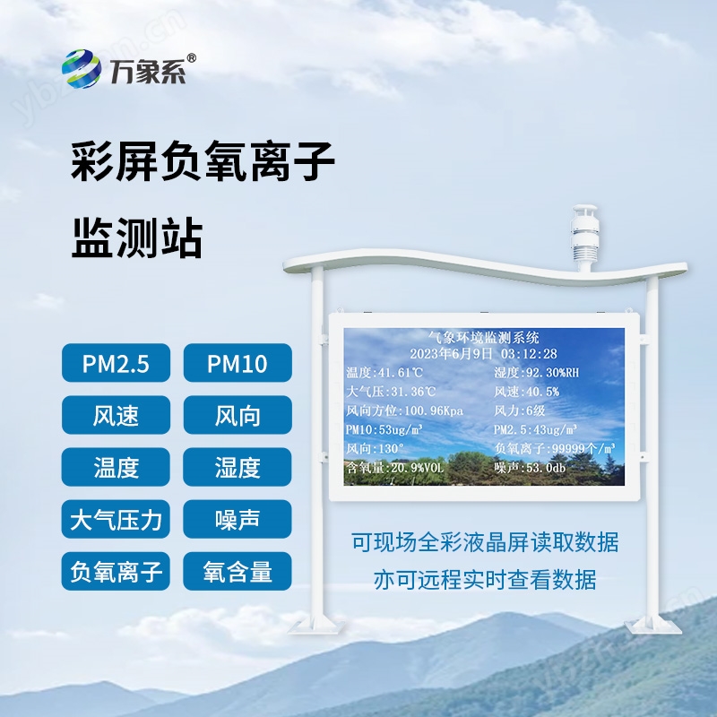 景區(qū)負氧離子顯示屏