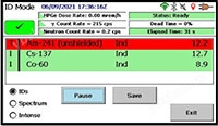 Detective-X RAPiD Software Interface ID Mode Screen 1