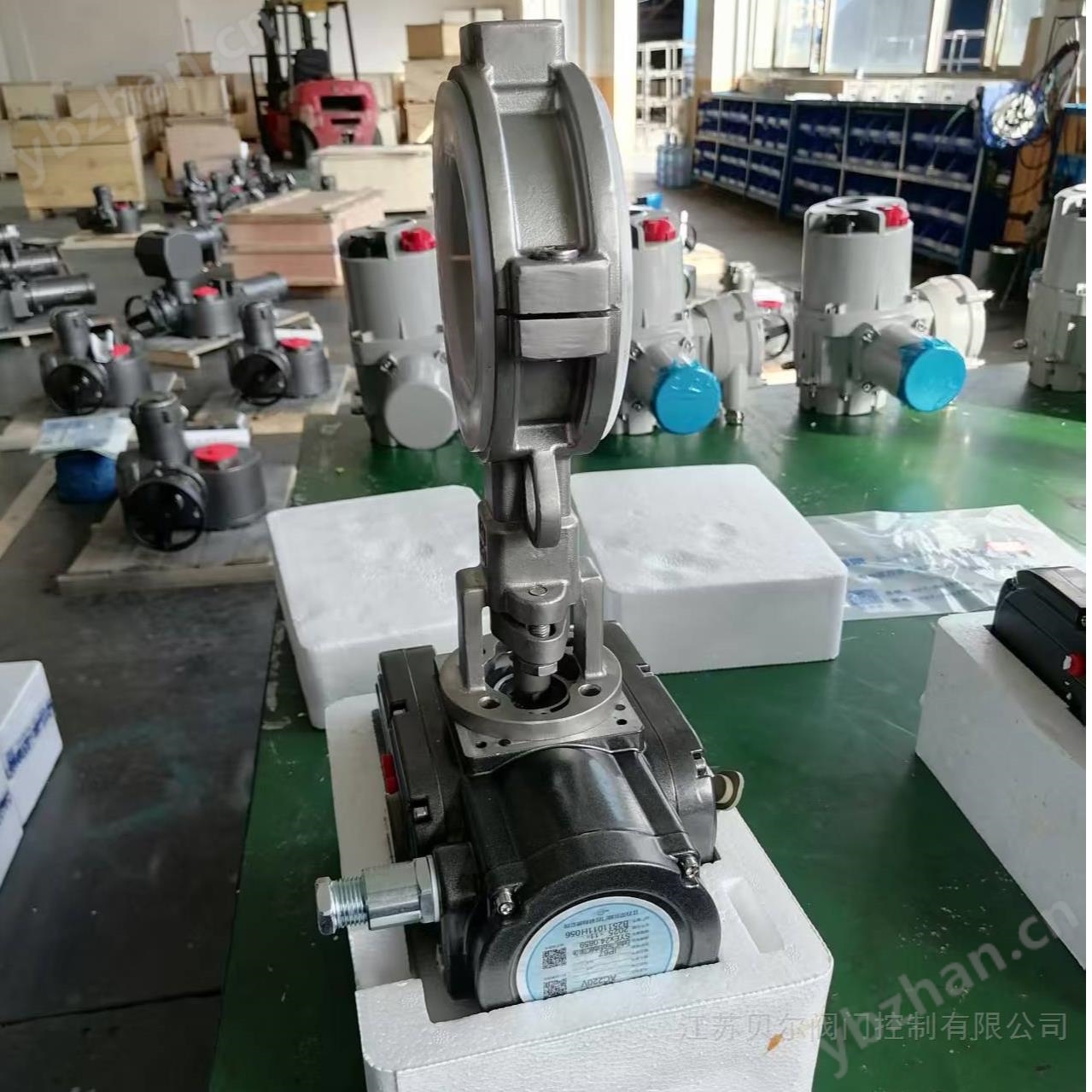 对夹型电动衬氟蝶阀