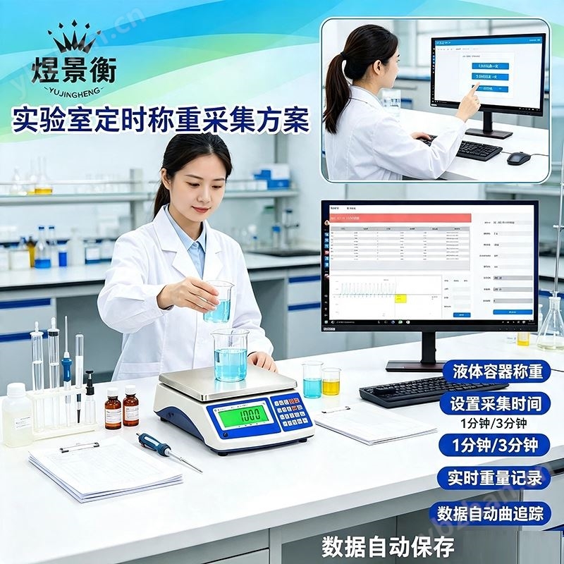 實驗室數據電子秤 稱重曲線自動生成存儲