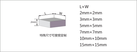 方形压电陶瓷堆栈